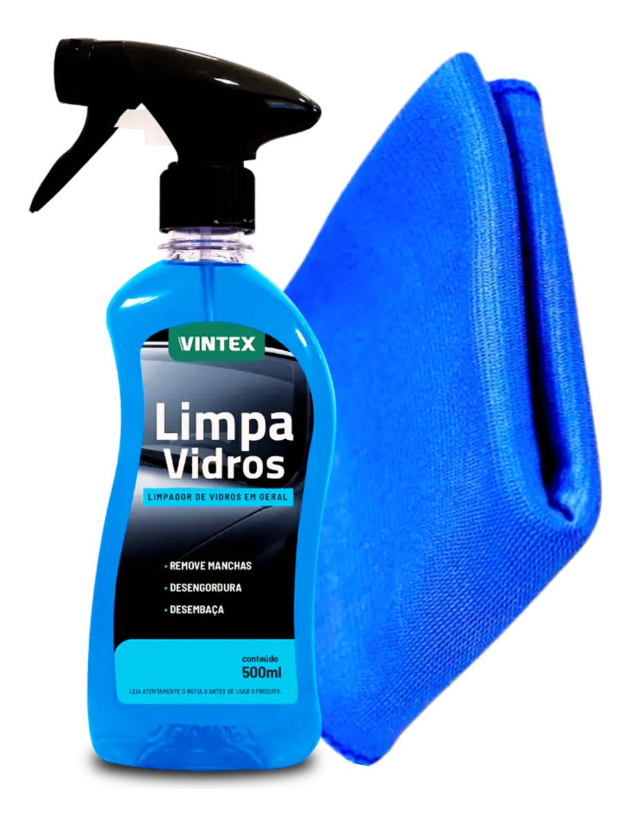 Limpa Vidros Vonixx 500ml Limpa Desengordura Desembaça - Kit