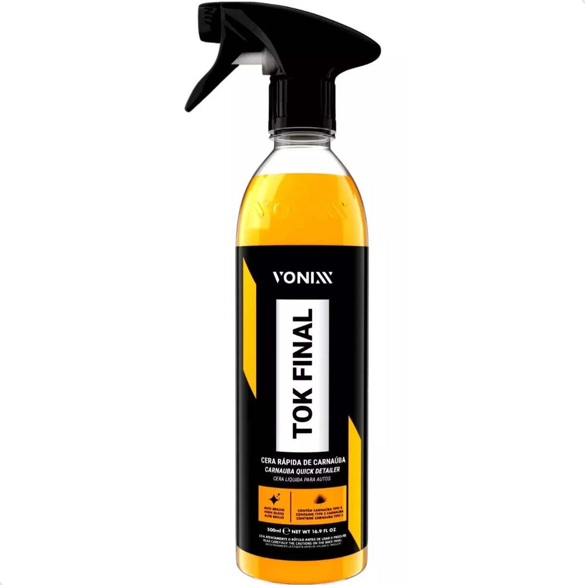 Vonixx Tok Final cera líquida carnaúba proteção automotiva 500ml