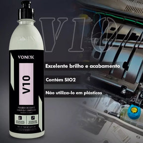 Politriz Orbital 5 Pol Vonixx Voxxer + Boinas e Kit de Produtos para Polimento