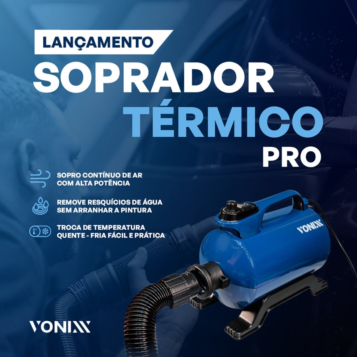 Soprador de ar térmico PRO VX-2800W Vonixx (220V)